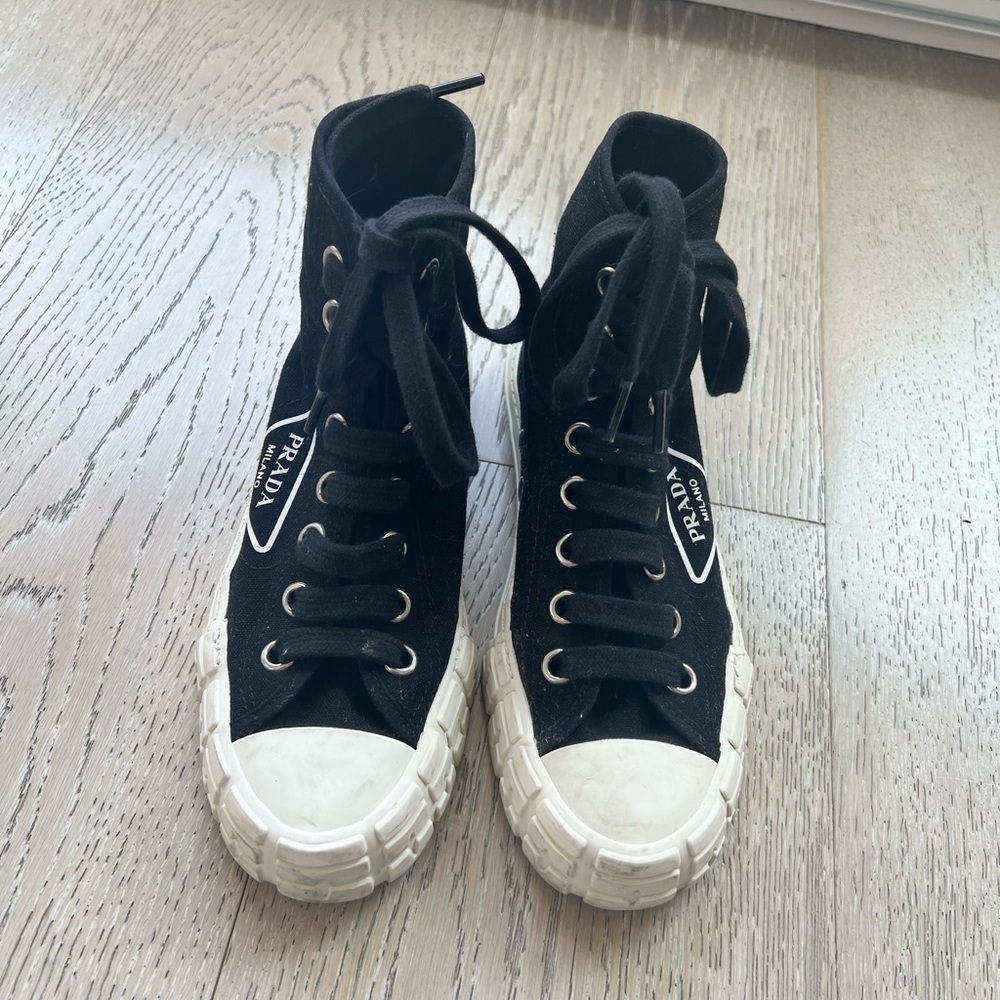 Prada high top sneakers size 5.5